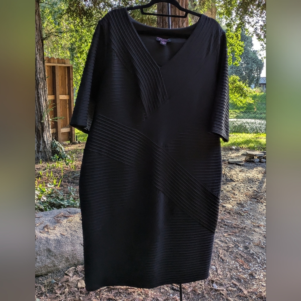 Signature by Robbie Bee 2X black dress